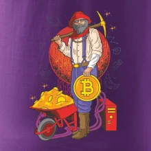 Baník ťaží Bitcoiny