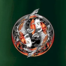 Yin & Yang Koi kapor - oranžový