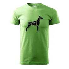 Dobermans - nápis v tele