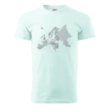 Mapa Európy - srdce v Ukrajine