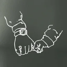 Otec a syn ruky obrys Otec a syn ruky obrys