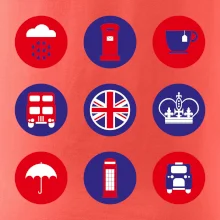 Anglicko symboly v kruhoch