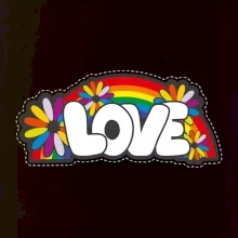 Love s dúhou v pozadí