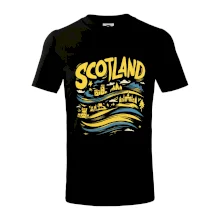 Scotland kreslené vlny