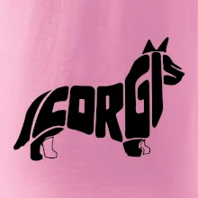 Corgi - nápis v tele
