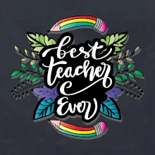 Farebné ceruzky best teacher ever