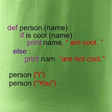 Python I am cool, You are not cool