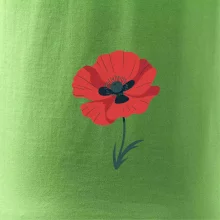 Vlčí mak kreslený veľký