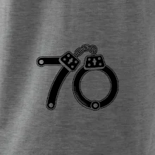 Narodeninové tričko pre policajta - putá 70 Narodeninové tričko pre policajta - putá 70