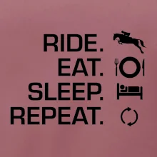 Ride Eat Sleep Repeat Kôň