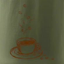 Hrnček plný čerstvej kávy