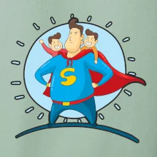 Otec superman - chlapec a chlapec Otec superman - chlapec a chlapec