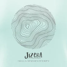 Jizera - vrstevnice v kruhu