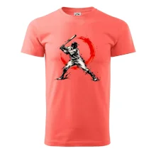 Baseballový pálkař japonská tušová malba