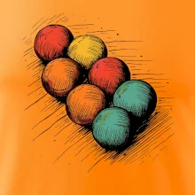 Petanque guľa kresba