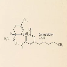 Molekulárna štruktúra CBD (Canabidiol)