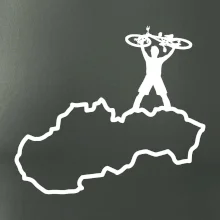 Mapa Slovenska - cyklista