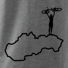 Mapa Slovenska - cyklistka