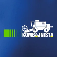 Kombajnista zelená a žltá Kombajnista zelená a žltá