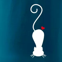 Zamilovaná mačka ležiaca