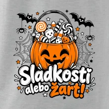 Sladkosť alebo žart tekvicový košík