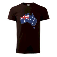 Austrália - vlajka mapa