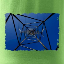 Stožiar vysokého napätia zospodu