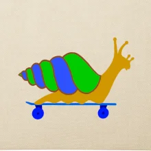 Šnek na skateboardu (Moňas)