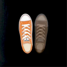 Párové topánky - oranžové