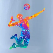 Volejbalista splash s loptou