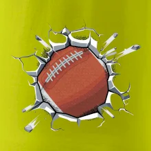 Americký futbal lopta v triku