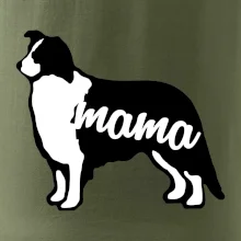 Border kolie mama obrys