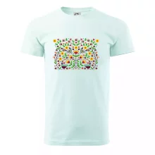 Folklór - farebne kvetiny obdĺžnik