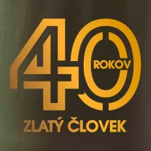 40 rokov zlatý človek