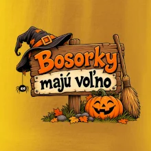 Bosorky majú voľno - tabuľa s tekvicou
