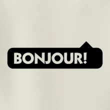 Nápis Bonjour