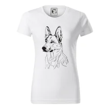 Nemecký ovčiak čierna kresba