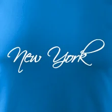 New York nápis písacím