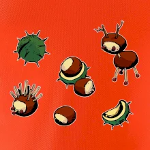 Gaštanové zvieratká - obdĺžnik