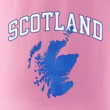 Scotland nápis s mapou