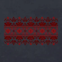 Ukrajinský vzor - červený