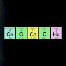 Geocache - periodická tabuľka