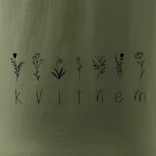 Kvitnem - Nápis s kvetinami