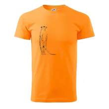 Surikata čierna kresba