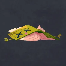 Kreslená kniha unavená