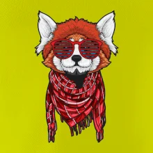 Červená panda hipster