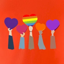 LGBT ruky srdce