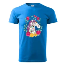 Kôň farebný s kvetinami