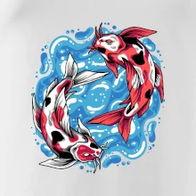 Yin & Yang Koi kapor - červený