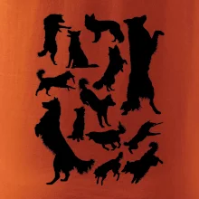 Border kólia siluety